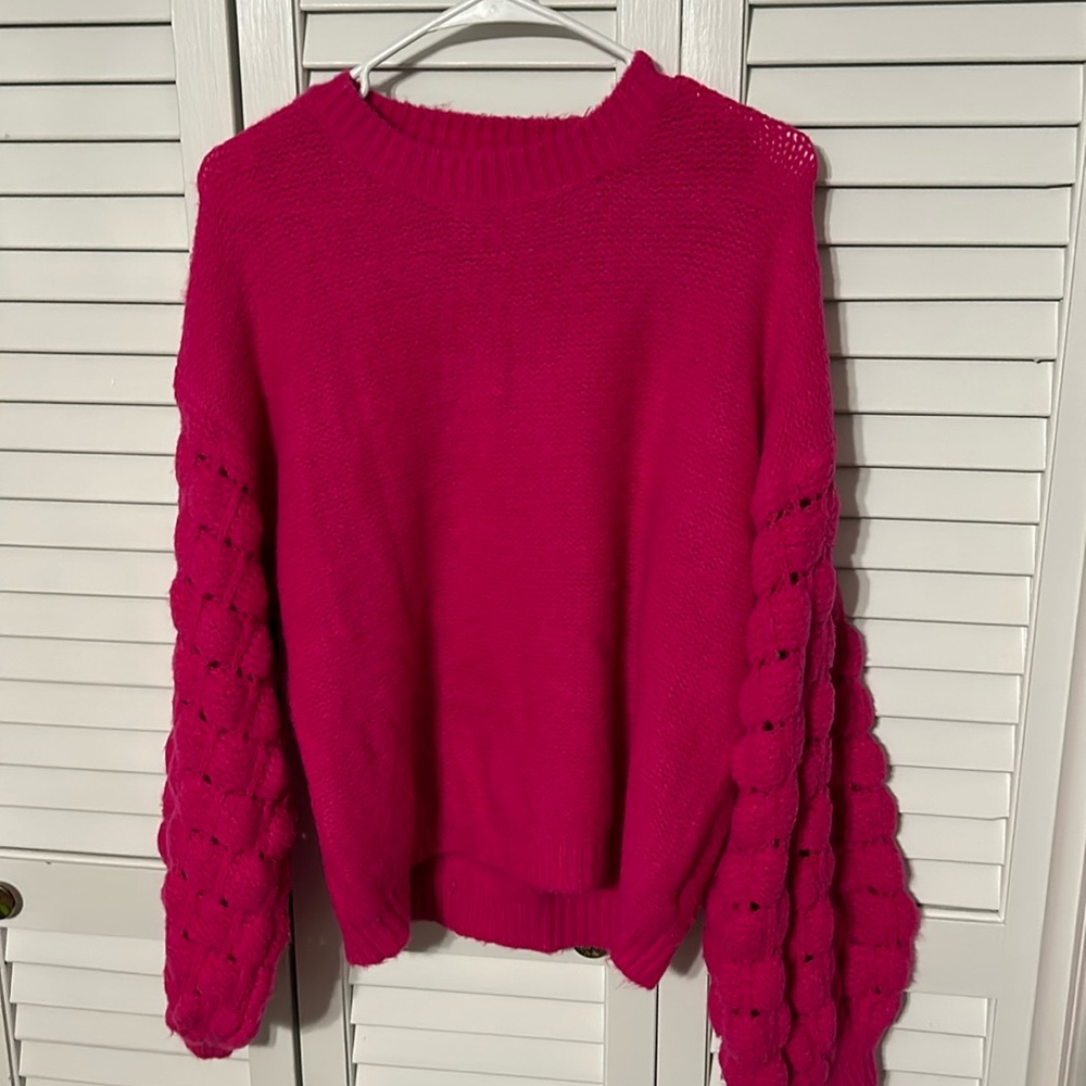 Hot pink sweater